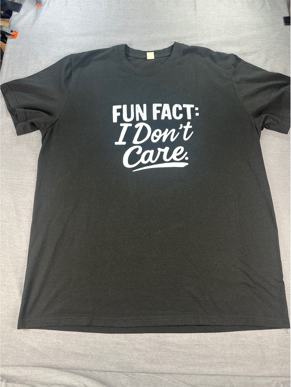 Unisex Adults T-Shirt Graphic Tee XL Black Crew Neck Short Sleeve